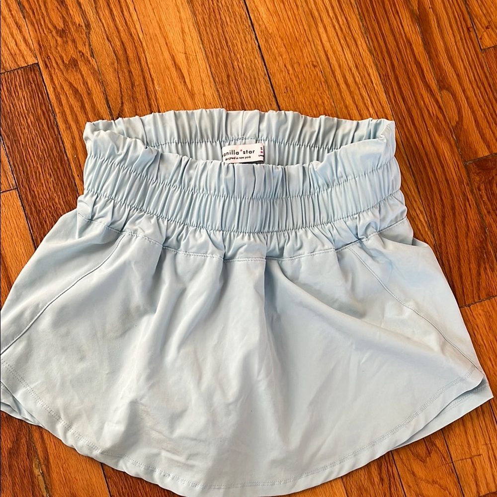 Light Blue Mini Skirt
